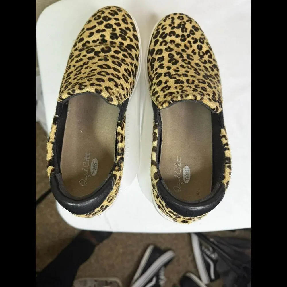 Dr Scholls Scout‎ Original Collection Women Sz 7M Slip On Cheetah Print